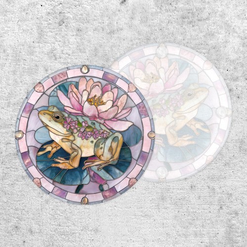 Stained glass style cute - glass,