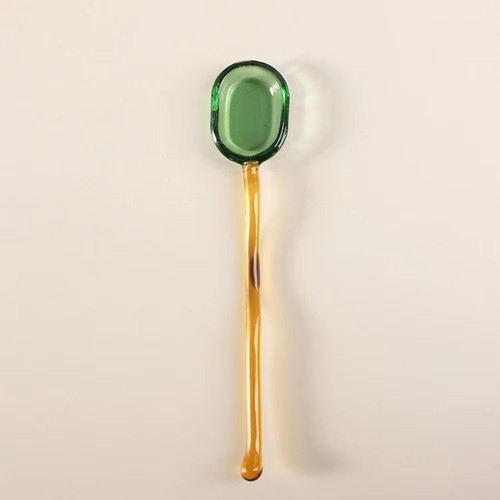 Long handle glass dessert - long,