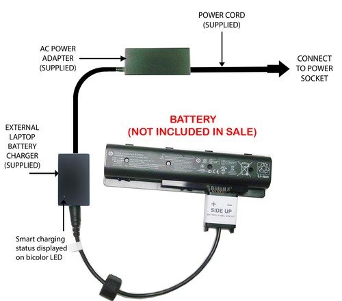 External laptop battery - external,