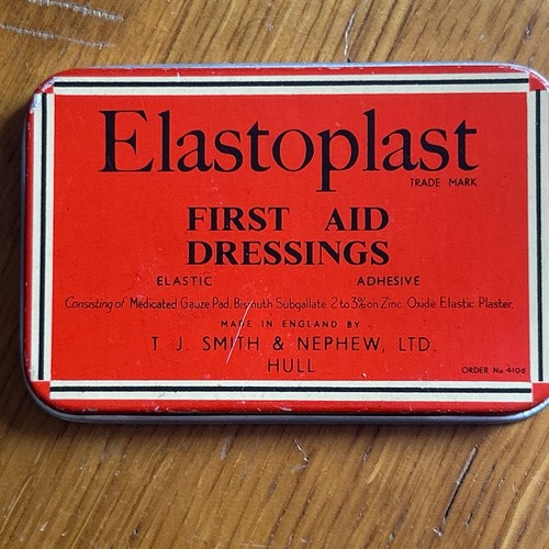 Vintage elastoplast tin - tin, with