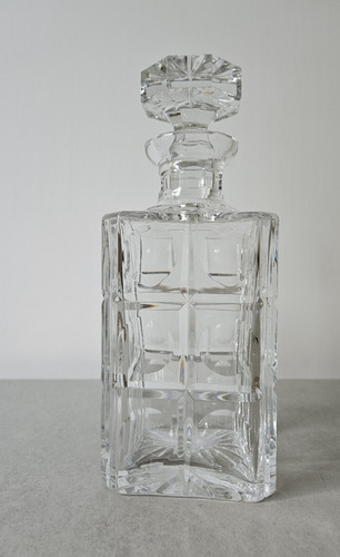 Unmarked clear cut glass - clear,