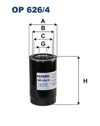 Fits filtron 626 oil - filtron, op