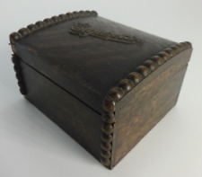 Antique Cigarette Storage Box Edwardian Handmade Wooden Boxes Edwardian Design