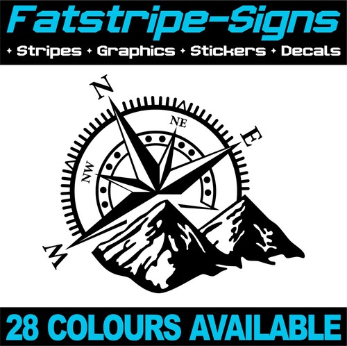 Compass mountain stickers - compass,