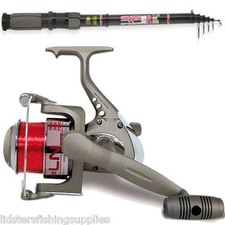 BRAND NEW CARBON TELESCOPIC TRAVEL ROD + REEL DEAL SALE