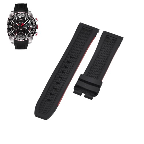 23mm black rubber - black,