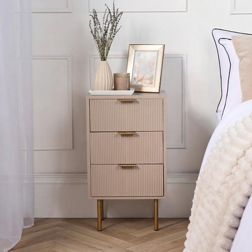 Wooden bedside table drawers - bedside,
