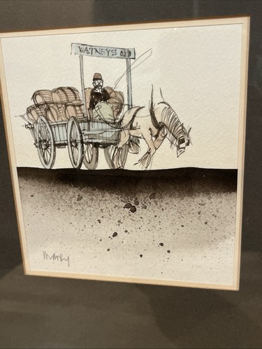 Original massey watercolor art - massey,