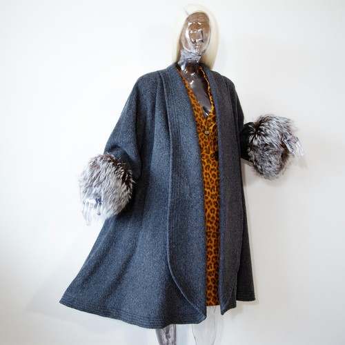 Vintage grey mohair alpaca - vintage,