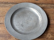 Antique English Pewter Plate