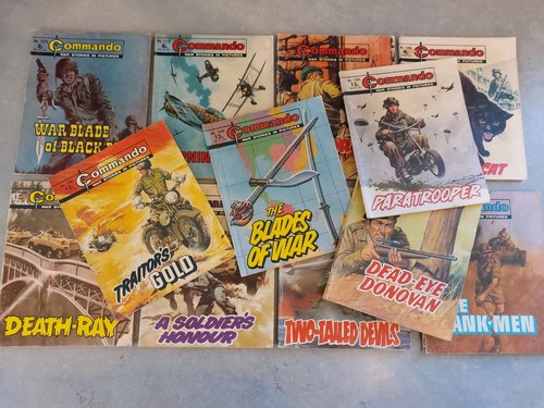 Vintage commando comics lot - vintage, of
