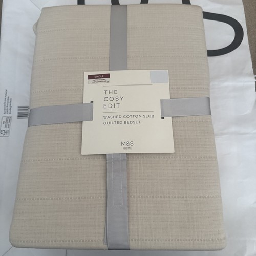 Washed cotton slub quilted - m&s,