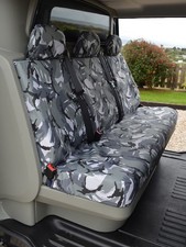 Grey Camo Triple Rear Bench