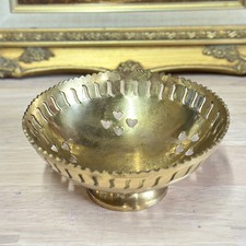 Vintage Brass Heart Pedestal