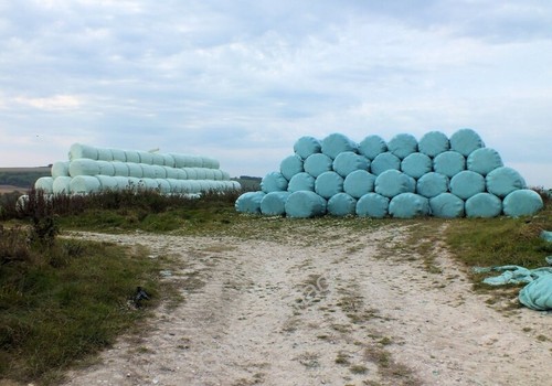 Photo 6x4 silage bales pitts - bales,