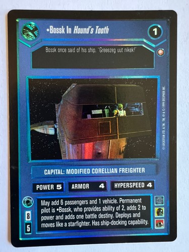 Star wars ccg bossk - star,