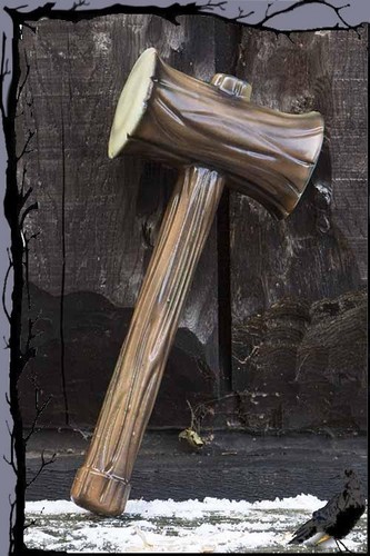 Larp slashing gun mallet 40cm - slashing,