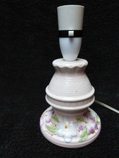 ROYAL ART POTTERY FLOSMARON LAMP TABLE BEDSIDE CERAMIC LAMP MID CENTURY FLORAL