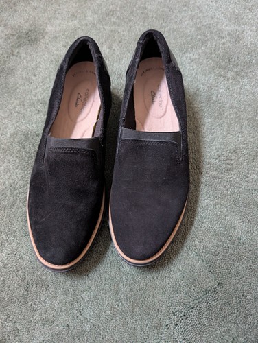 Clarks collection black suede - clarks,
