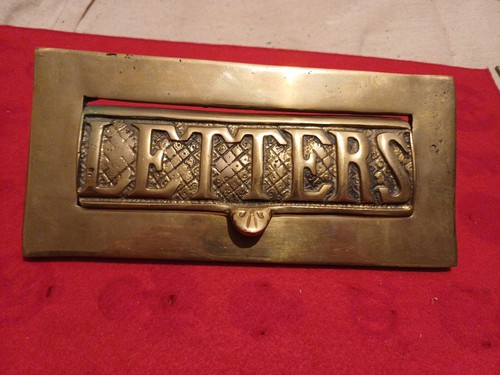 Reclaimed solid brass - brass, letter