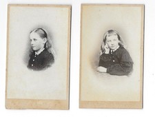 2 Victorian CDV photographs of children by Bowness Ambleside