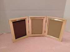 Vintage Brass 3 Hinged Picture
