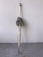 Vintage 1920s Parasol With Original Trim And Bakelite Art Deco White Handle