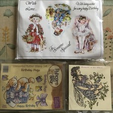 Craft Stamps Children Images Snowdrop Fairy Popcorn The Bear Crafting Cards Fab