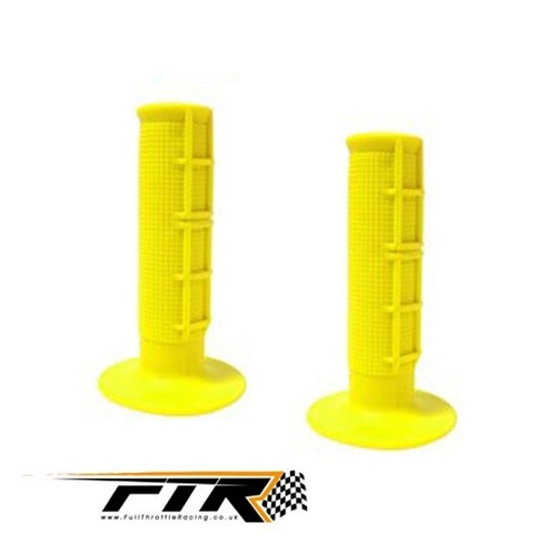 Fluo yellow half waffle grips - yellow,