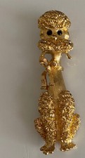 Vintage Monet Poodle Brooch