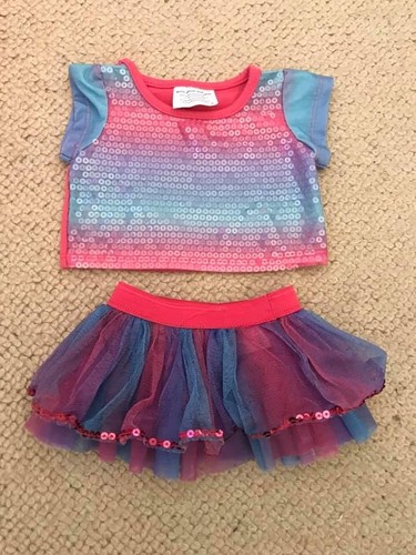 Build bear rainbow - bear, sequin