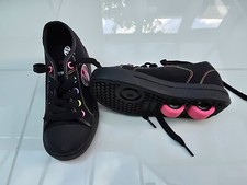 Kids Heelys Original Wheeled Shoes Classic X2 Black White Size UK 11