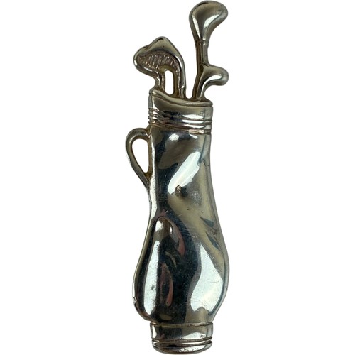 Sterling silver golf bag - sterling,