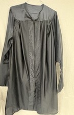 Black Masters Graduation Gown