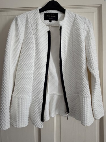 River island white blazer - river,