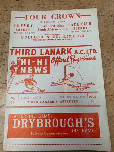 Third lanark home and - home, away
