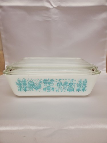 Vintage pyrex 0503 turquoise - ,