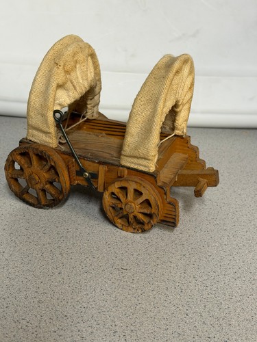 Vintage wooden covered wagon - vintage,
