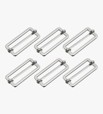 Slides Buckles, Metal Rectangle Adjuster Slide Buckle Roller Pin Buckles