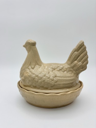 Vintage moira stoneware - stoneware, hen