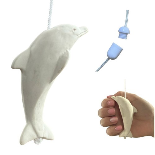 Ceramic ivory white dolphin - ivory,