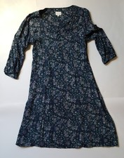 East dress blue floral pattern