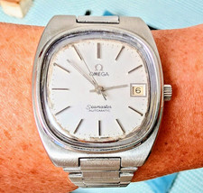 Gents 1970s Swiss SS Omega Seamaster 1010 23J Bracelet Auto Date Watch Serviced