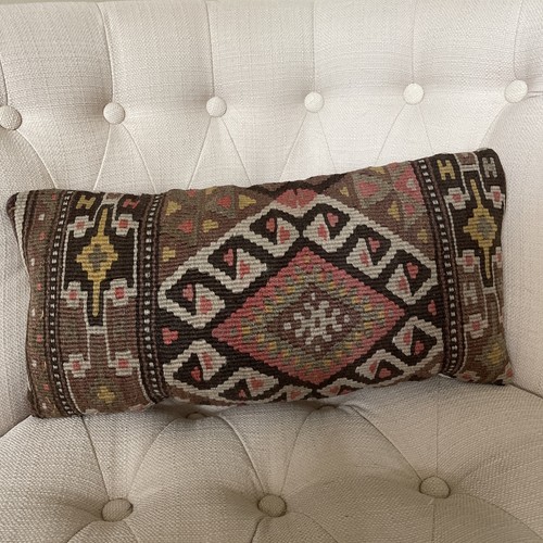 Turkish wool kilim cushion - turkish,
