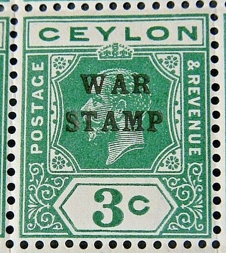 Ceylon 1918 sg331 - ceylon, 1918-19