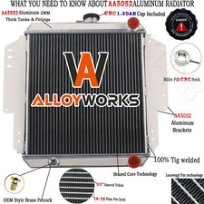 2 Row Radiator For 81-04 1982 Suzuki Sierra SJ410 SJ413 Samurai 1.0 1.3 Aluminum