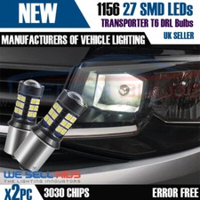 VW T5 T6 TRANSPORTER  27 LED XENON BRIGHT WHITE DRL DAYTIME RUNNING LIGHT BULBS