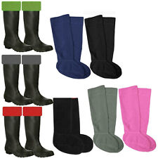Ladies Mens Fleece Sock Wellie Socks Warm Wellington Boot Womens Thermal Liners