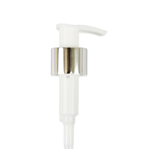 Shiny silver lotion pump - silver,