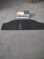 Minic Motorway Pit Set, track with new track rubber, pit crew  and pits